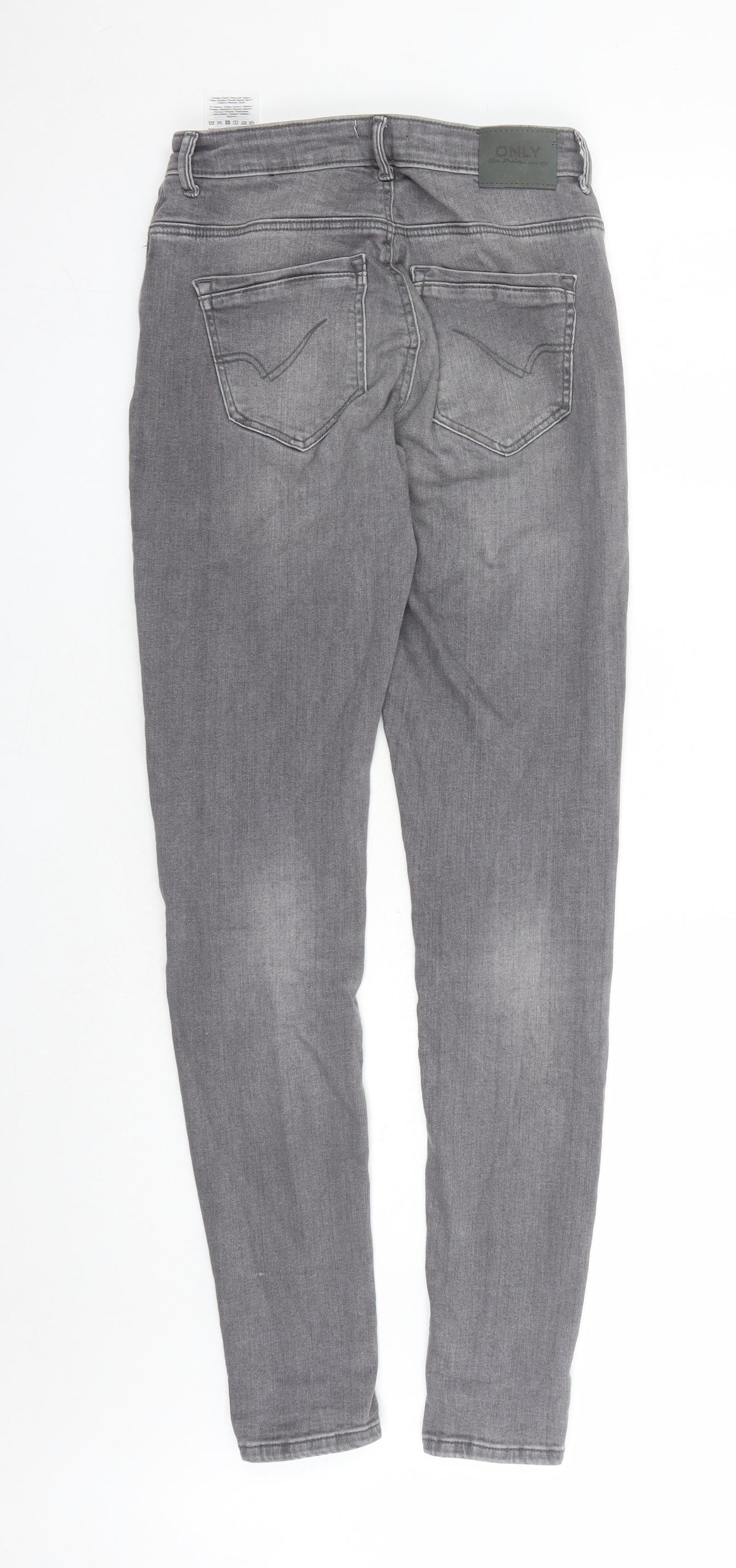 Only Womens Green Cotton Skinny Jeans Size M L30 in Regular Zip