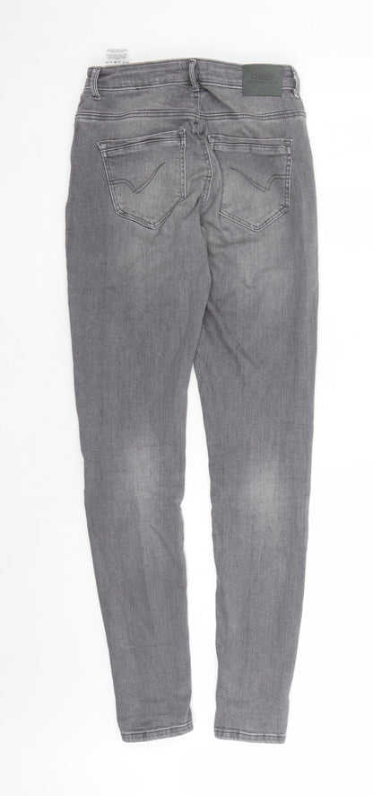 Only Womens Green Cotton Skinny Jeans Size M L30 in Regular Zip