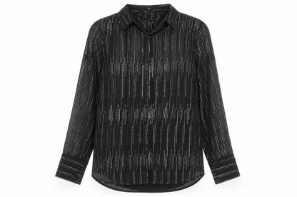 Womens UK Size 10 Marks and Spencer Black Basic Button-Up