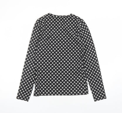 Womens UK Size 8 Marks and Spencer Black Basic T-Shirt