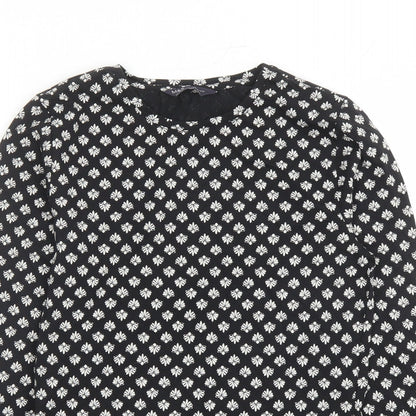 Womens UK Size 8 Marks and Spencer Black Basic T-Shirt
