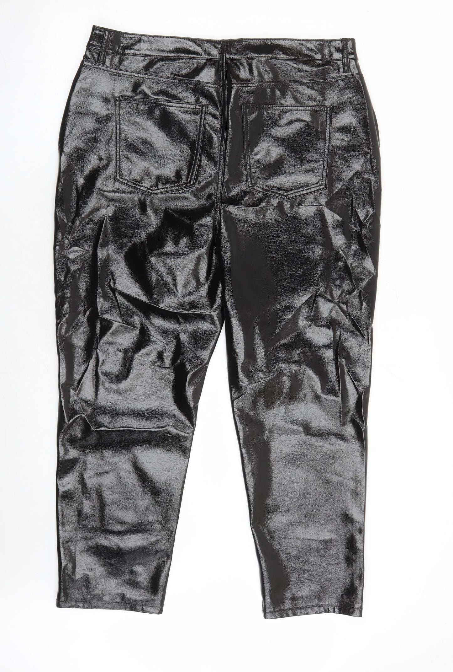 Womens UK Size 18 Marks and Spencer Regular Fit  Black Trousers