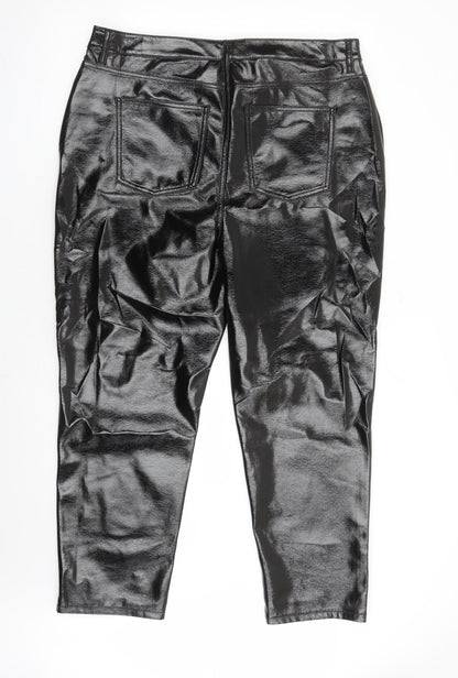 Womens UK Size 18 Marks and Spencer Regular Fit  Black Trousers