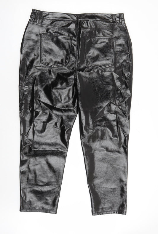 Womens UK Size 18 Marks and Spencer Regular Fit  Black Trousers