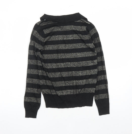 Womens UK Size XS Marks and Spencer Black Pullover Jumper