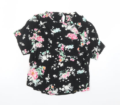 Womens UK Size 6 Marks and Spencer Black Basic Blouse