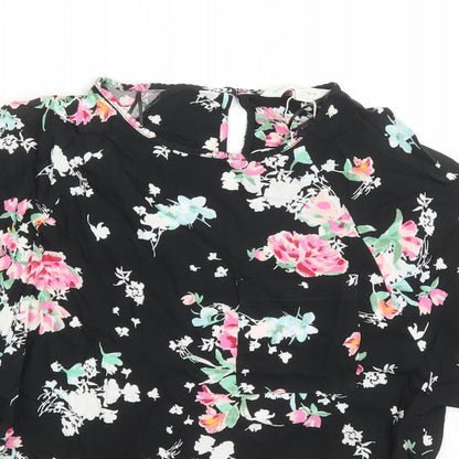Womens UK Size 6 Marks and Spencer Black Basic Blouse