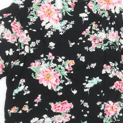 Womens UK Size 6 Marks and Spencer Black Basic Blouse