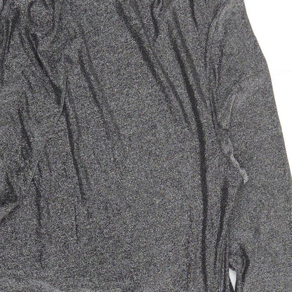 Marks and Spencer Womens Silver Polyamide A-Line Size 20 Round Neck Pullover - Shoulder Pads