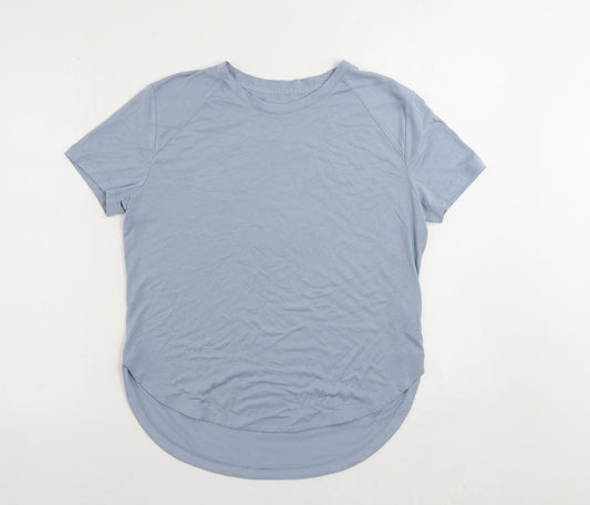 Additional front view of ESPRIT women’s blue polyester pullover t-shirt, size XS, round neck pullover