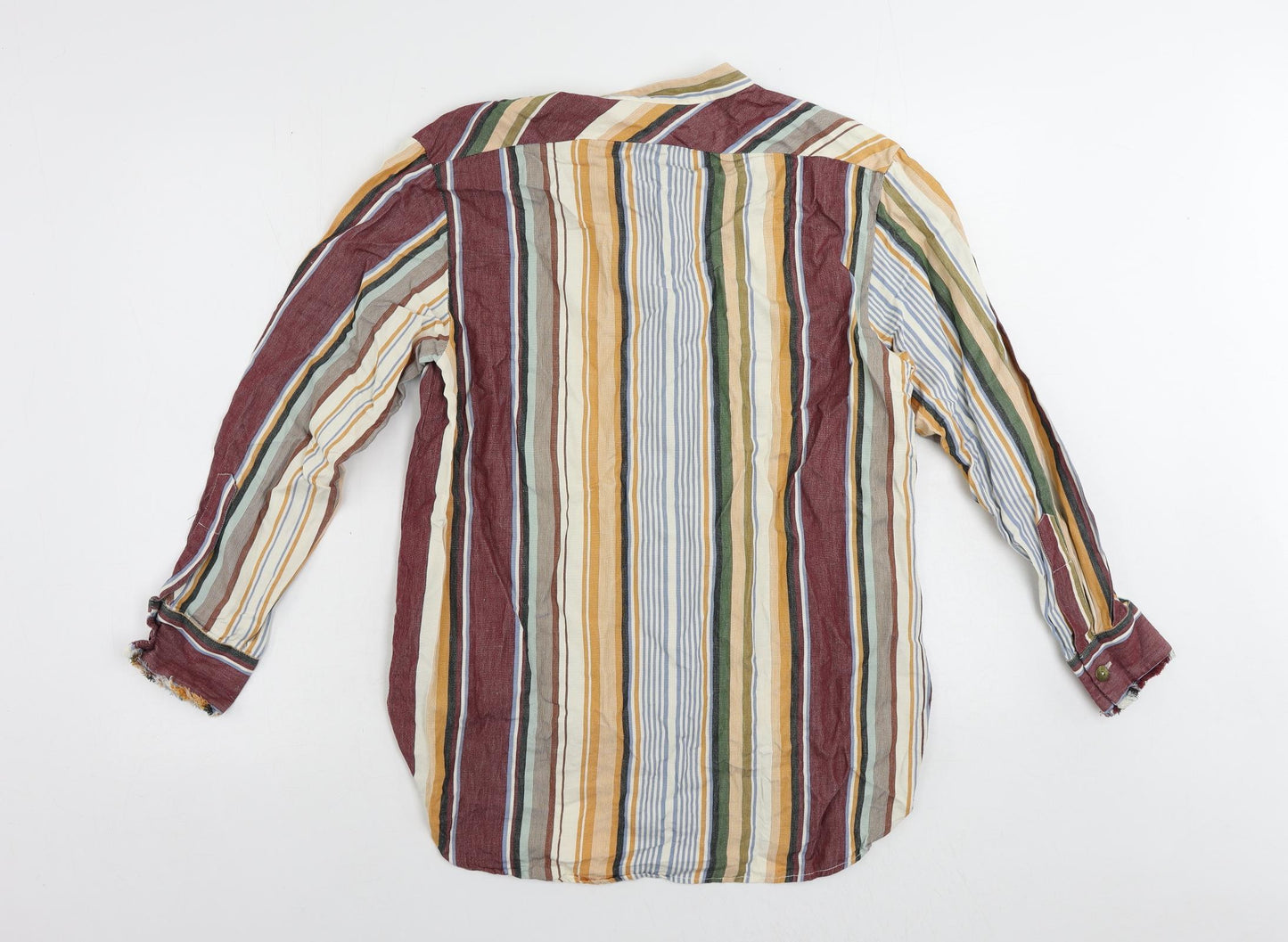Womens UK Size S Zara Multicoloured Basic Button-Up
