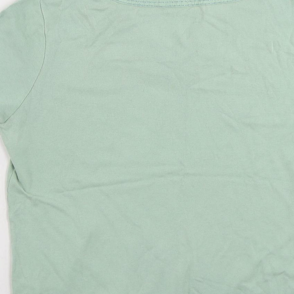Womens UK Size 14 Maine New England Green Basic T-Shirt