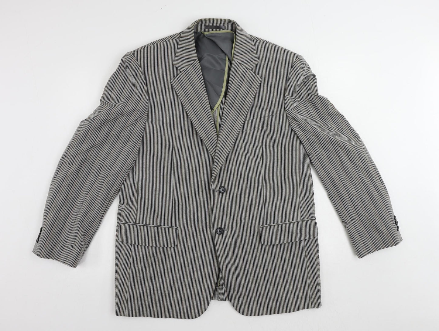 Mens UK Size 42 Brook Taverner Regular Grey Suit Jacket