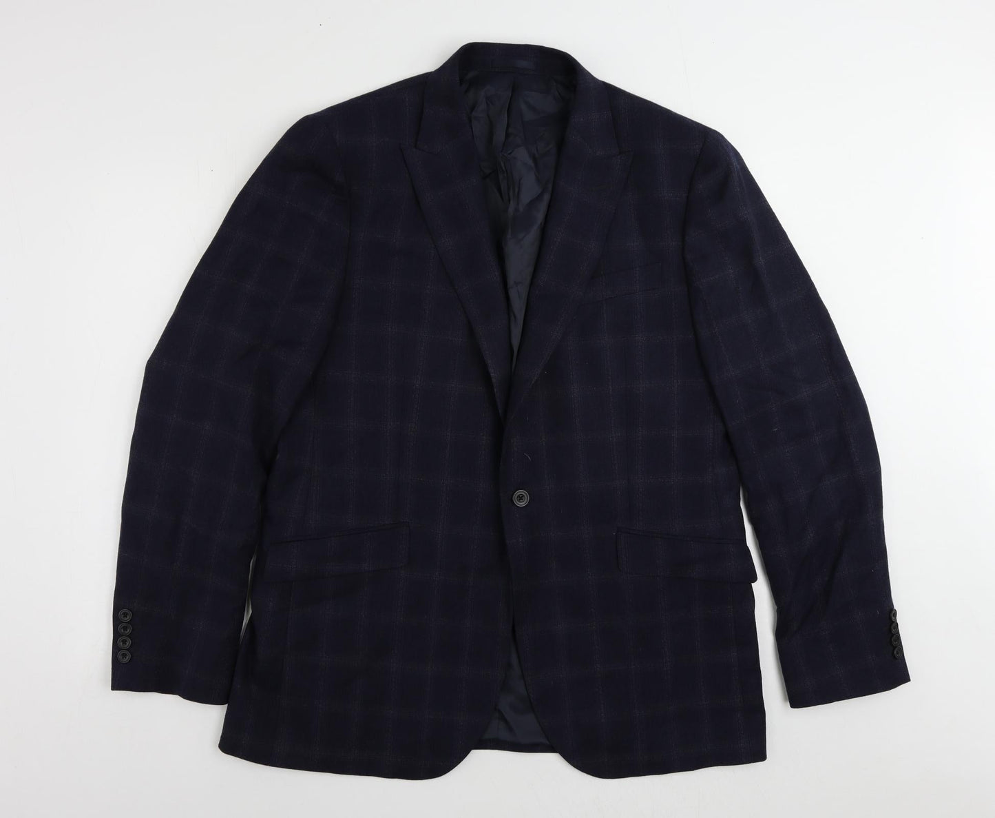 Mens UK Size 44 John Lewis Regular Blue Suit Jacket