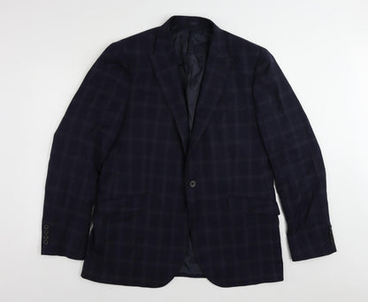 Mens UK Size 44 John Lewis Regular Blue Suit Jacket