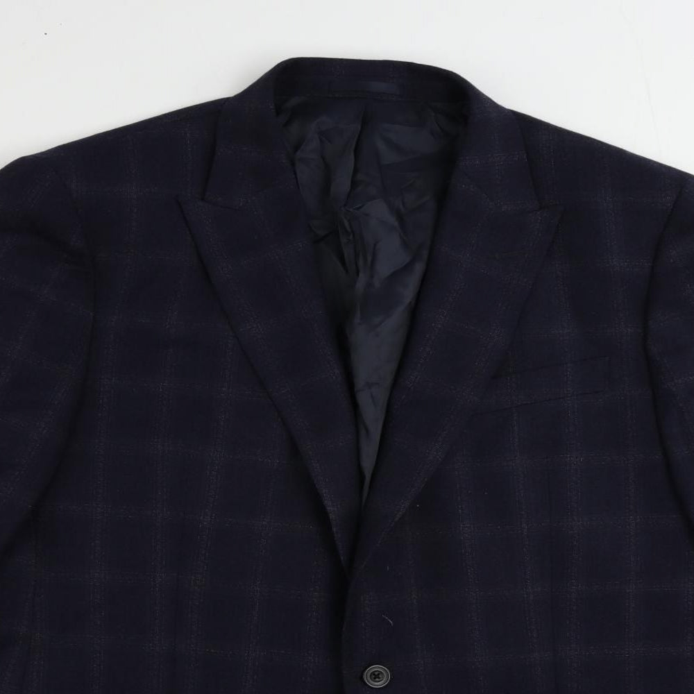 Mens UK Size 44 John Lewis Regular Blue Suit Jacket