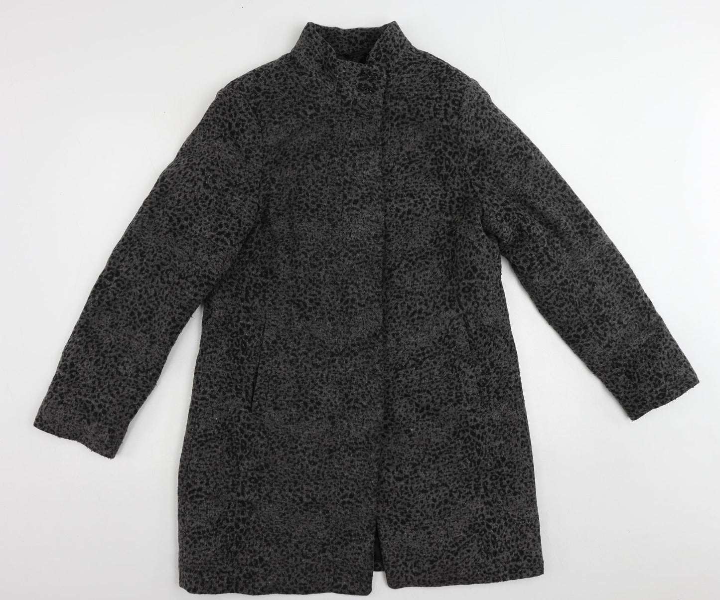 Womens UK Size 12 Finesse Grey Overcoat