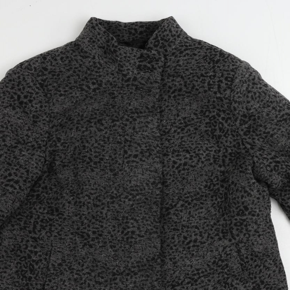 Womens UK Size 12 Finesse Grey Overcoat