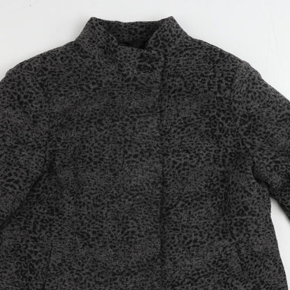 Womens UK Size 12 Finesse Grey Overcoat