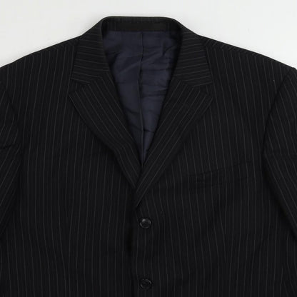 Mens UK Size 42 Marks and Spencer Regular Black Suit Jacket