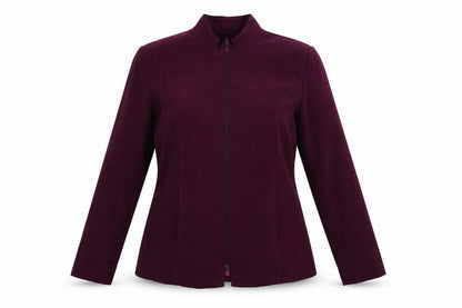 C.M.D. Womens Purple Jacket Size 12 Zip