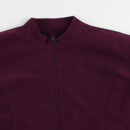 C.M.D. Womens Purple Jacket Size 12 Zip