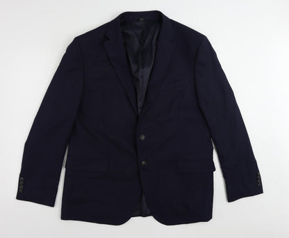 Mens UK Size 46 Marks and Spencer Regular Blue Suit Jacket