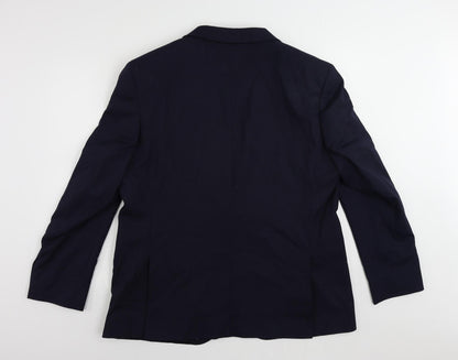 Mens UK Size 46 Marks and Spencer Regular Blue Suit Jacket