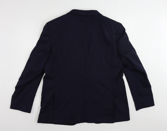 Mens UK Size 46 Marks and Spencer Regular Blue Suit Jacket