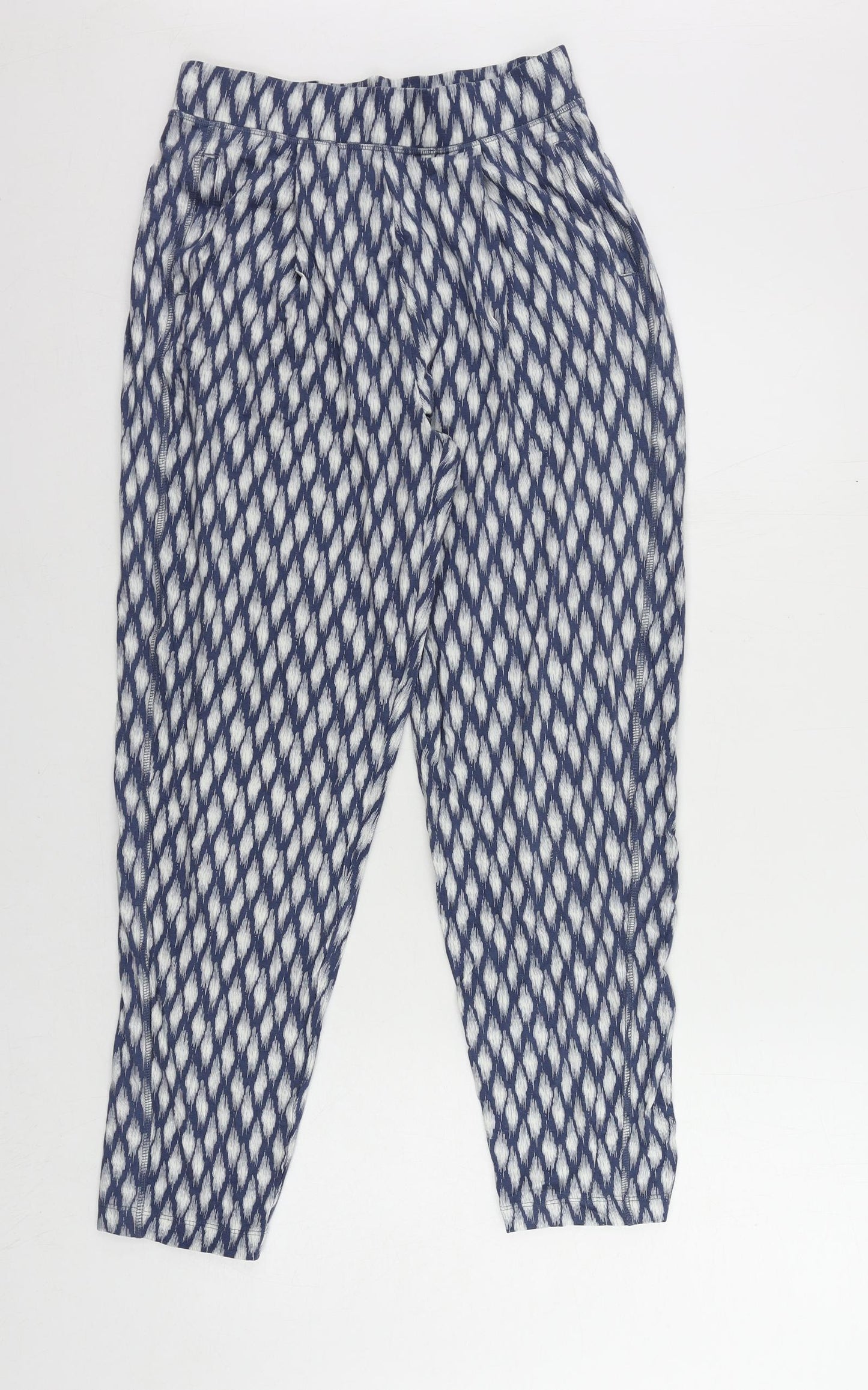 Womens UK Size 8 Marks and Spencer Regular Fit  Blue Trousers