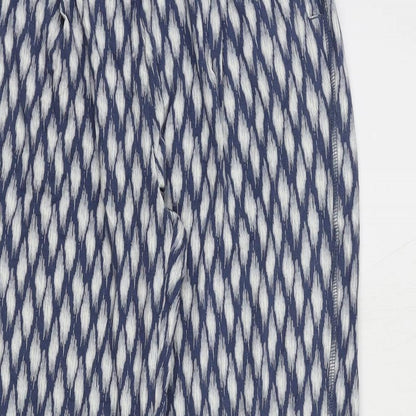 Womens UK Size 8 Marks and Spencer Regular Fit  Blue Trousers