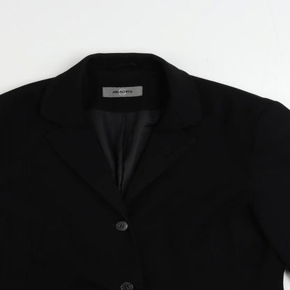Womens UK Size 14 AMARANTO Black Jacket