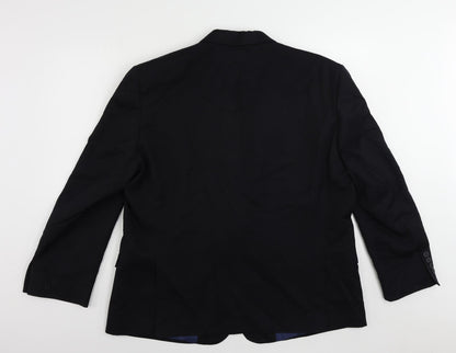 Mens UK Size 48 Marks and Spencer Regular Blue Suit Jacket