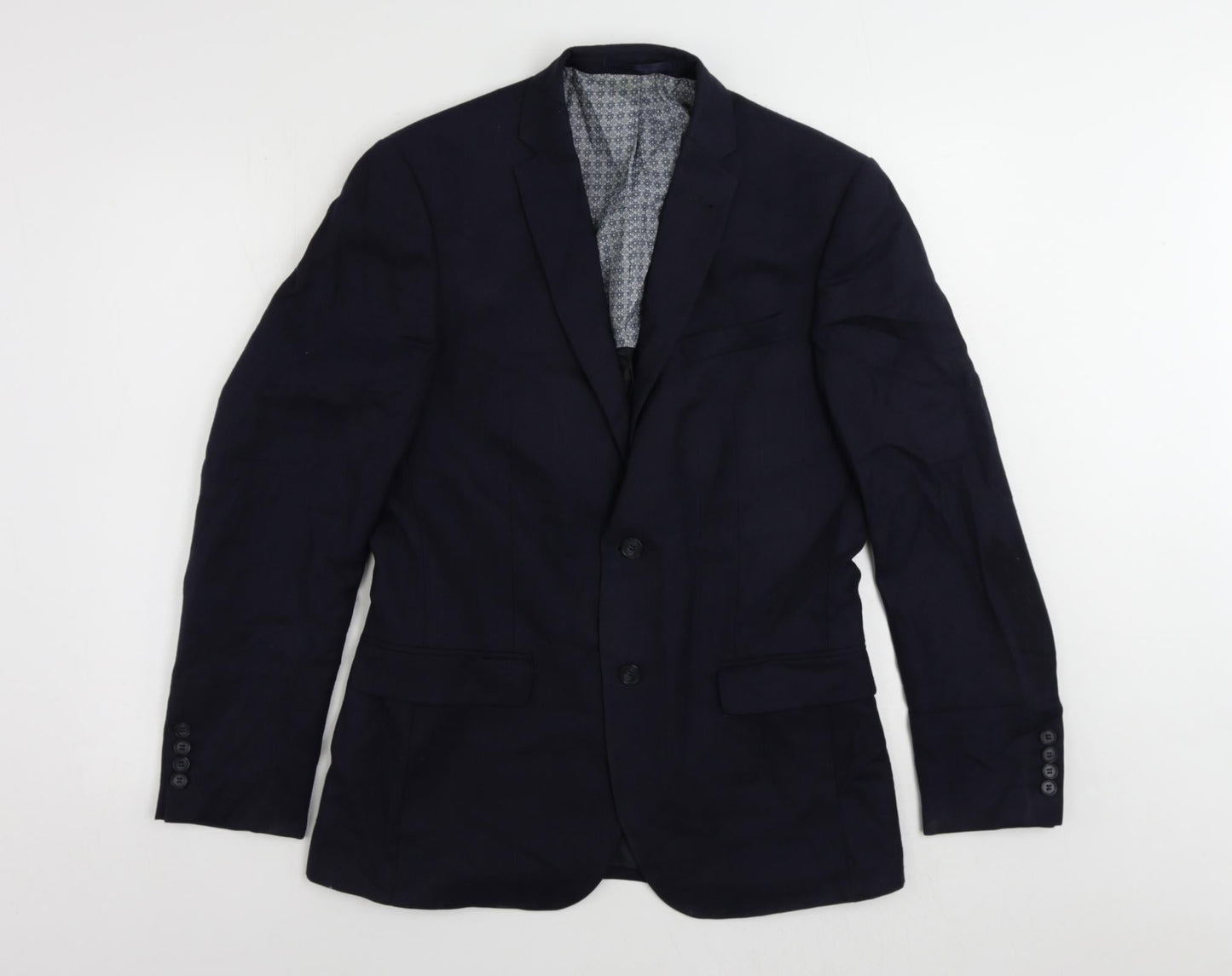 Mens UK Size 38 Racing Green Regular Blue Suit Jacket
