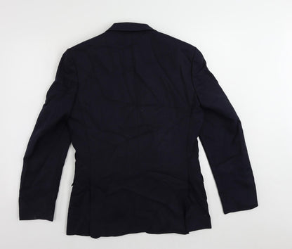 Mens UK Size 38 Racing Green Regular Blue Suit Jacket
