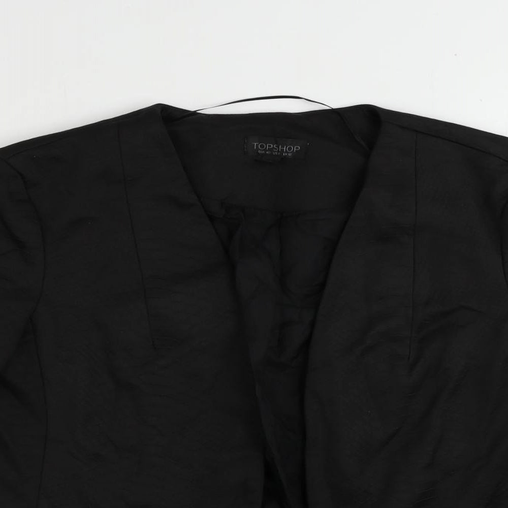 Womens UK Size 12 Topshop Black Jacket