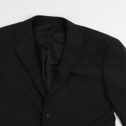 Mens UK Size 38 Marks and Spencer Regular Black Suit Jacket