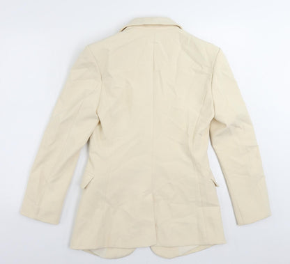 Boa Womens Beige Jacket Blazer Size S Button