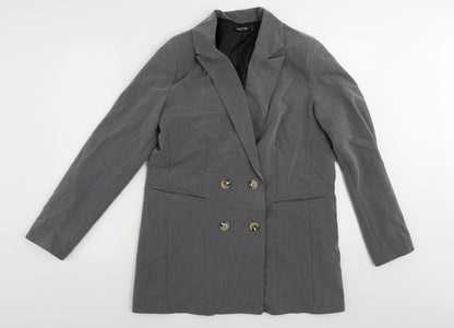 Womens UK Size M Nasty Gal Grey Jacket