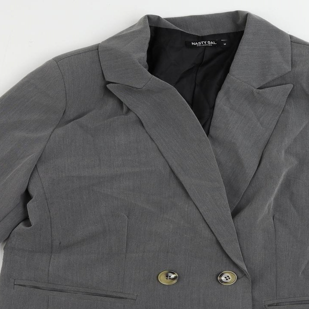 Womens UK Size M Nasty Gal Grey Jacket