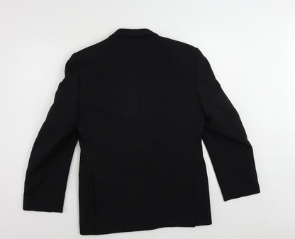 Mens UK Size 38 C&A Regular Black Suit Tuxedo