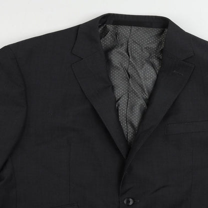 Autograph Mens Grey Polyester Jacket Suit Jacket Size 42 Regular