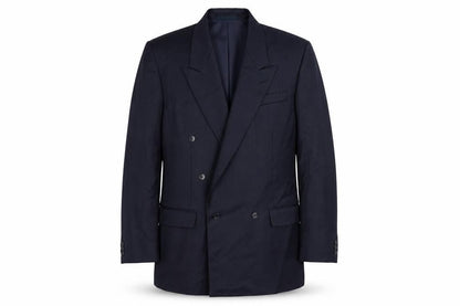 Canda Mens Blue Wool Jacket Suit Jacket Size 40 Regular