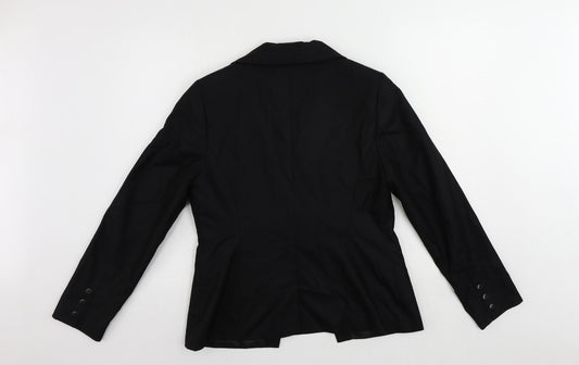 Limited Collection Womens Black Jacket Blazer Size 14 Snap