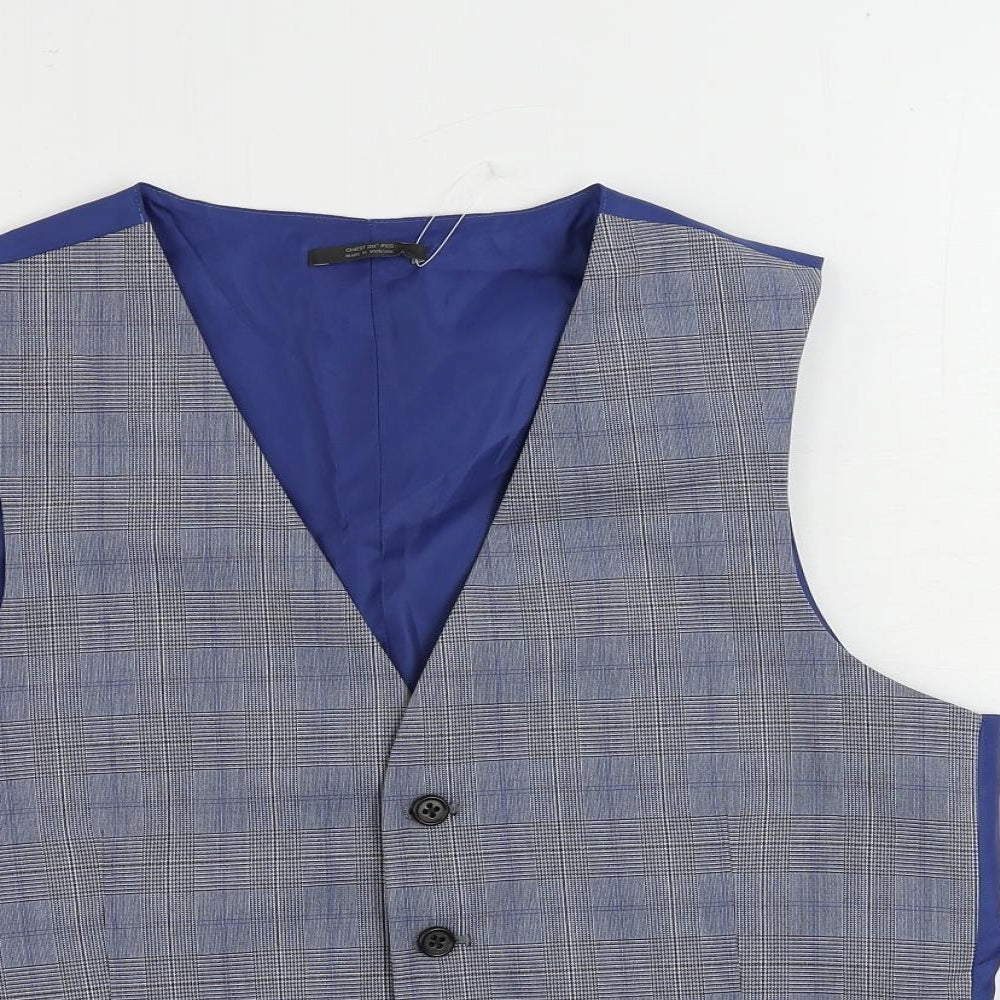 Mens UK Size 38 Marks and Spencer Regular Blue Suit Jacket