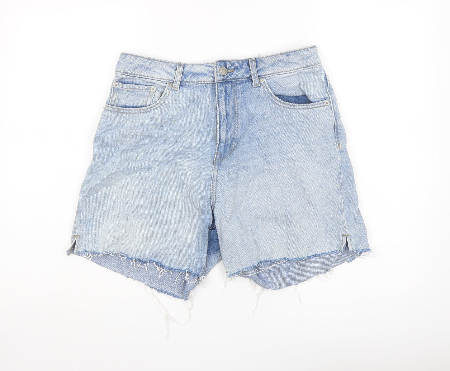 JJXX Womens Blue Cotton Hot Pants Shorts Size 30 in L3 in Regular Button