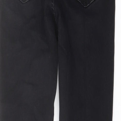 New Look Womens Black Cotton Skinny Jeans Size 10 L27 in Regular Button