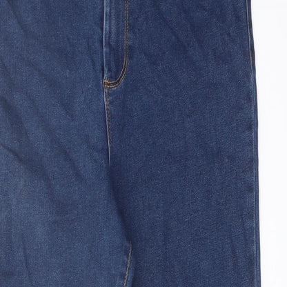 Denim & Co. Womens Blue Cotton Jegging Jeans Size 12 L25 in Regular Button