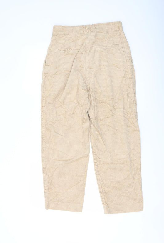 Womens UK Size 10 H&M Regular Fit Chino Beige Trousers