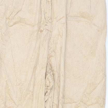 Womens UK Size 10 H&M Regular Fit Chino Beige Trousers
